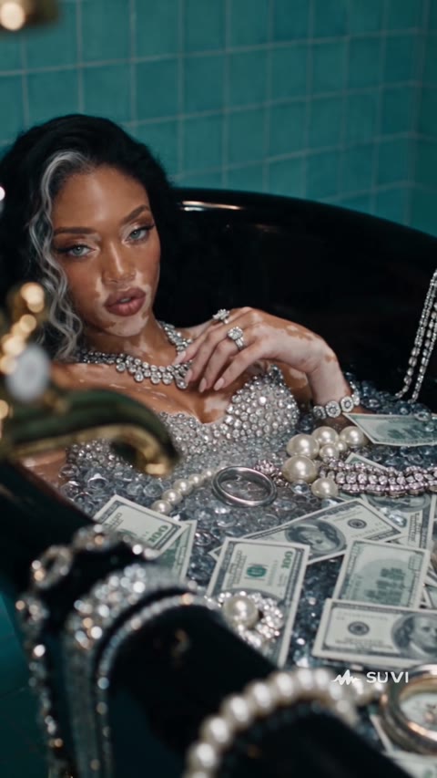 The character in a scene from the finished SUVI music video